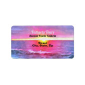 Mexico Sunset 0909 Adresse Adressaufkleber (Vorne)