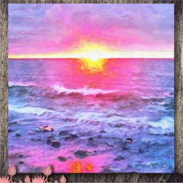 Mexico Sunset 0909 Art Leinwanddruck