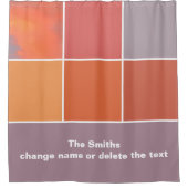 Mexico Sunset Colors Duschvorhang (Vorderseite)