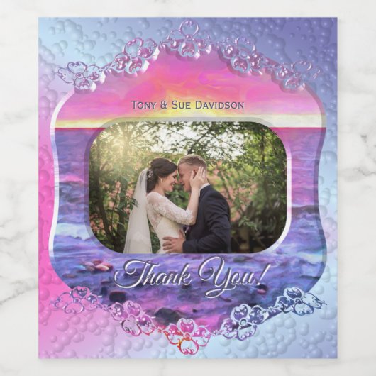 Mexico Sunset Danke 2009 Weinetikett (Einzelnes Label)