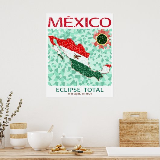 Mexico Total Eclipse Poster (Küche)