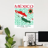 Mexico Total Eclipse Poster (Heimbüro)