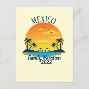 Mexico Vacation 2021 Reisegruppe Matching Postkarte