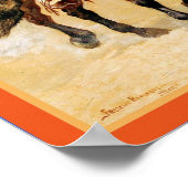 México ~ Vaquero ~ Vintage Travel Poster. Poster (Ecke)