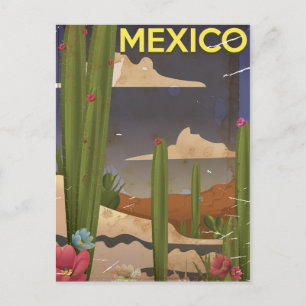 Mexico Vintage Reiseplakat. Postkarte