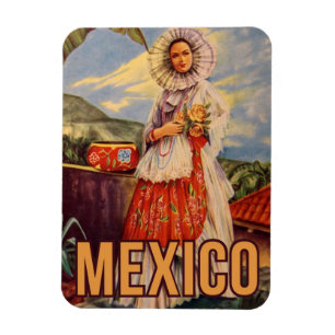 Mexico Vintage Travel Magnet