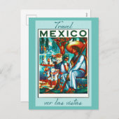 Mexico Vintage Travel Postcard Feiertagspostkarte (Vorne/Hinten)