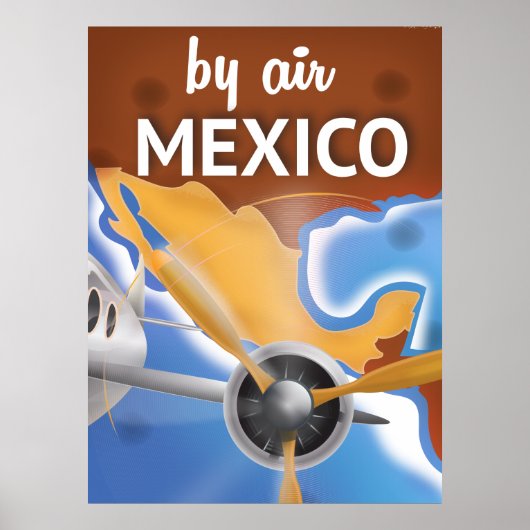 Mexico Vintage Travel Poster (Vorne)
