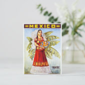 Mexico Vintage Travel Poster neu Postkarte (Stehend Vorderseite)