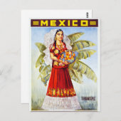 Mexico Vintage Travel Poster neu Postkarte (Vorne/Hinten)