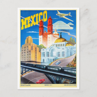 Mexico Vintage Travel Poster neu Postkarte
