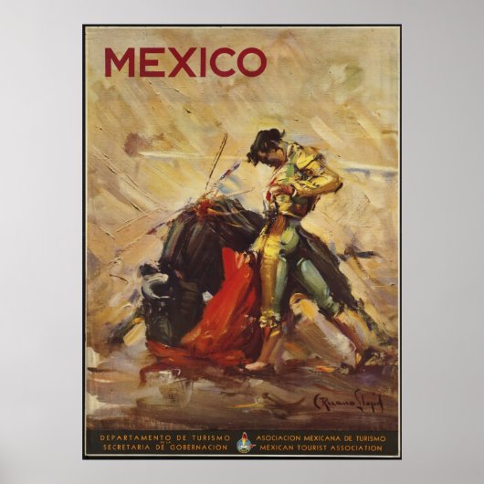 Mexico Vintage Travel Poster und Retro Prints (Vorne)