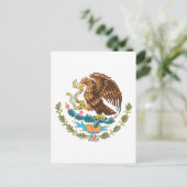 mexico-Wappen Postkarte (Stehend Vorderseite)
