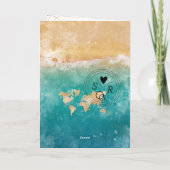 Mexico Wedding Destination Passport World Map Inv Einladung (Rückseite)
