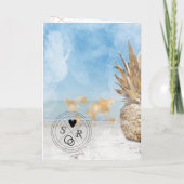 Mexico Wedding Destination Passport World Map Inv Einladung (Rückseite)