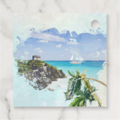 Mexico Wedding Welcome Gift Tags Geschenkanhänger (Rückseite)