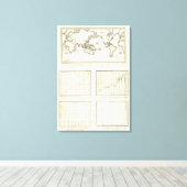 Mexico World One World Map Leinwanddruck (Insitu (Holzboden))
