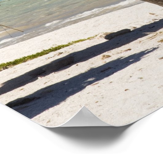 Mexico, Yucatan Peninsula, Progreso. Thatch Poster (Ecke)