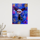 MEXIKAN CHIHUAHUA DIA DE LOS MUERTOS MALERTOS POSTER (Küche)