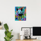 MEXIKAN CHIHUAHUA DIA DE LOS MUERTOS MALERTOS POSTER (Heimbüro)