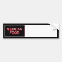 MEXIKAN FOOD - Red Neon Sign