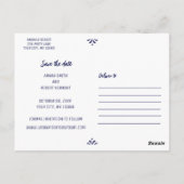 MEXIKAN TALAVERA SAVE THE DATE POSTCARD POSTKARTE (Rückseite)