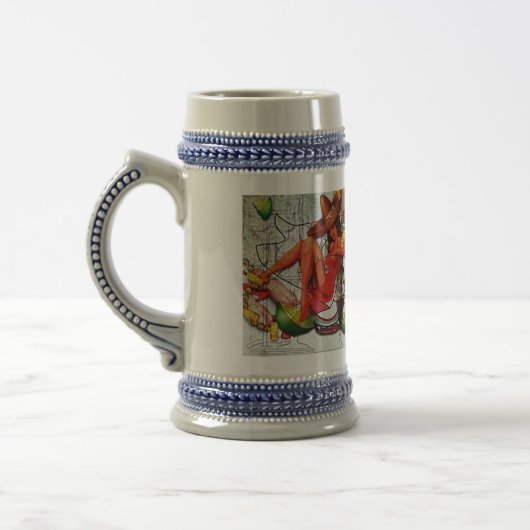 Mexikaner Beermug Bierglas (Links)