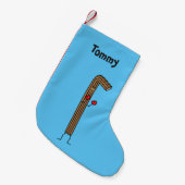 Mexikaner Churro Kämpfer mit roten Boxhandschuhen Kleiner Weihnachtsstrumpf (Vorderansicht (hängend))