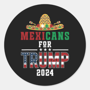 Mexikaner für Trump USA-Flagge Wählen Republikanis Runder Aufkleber