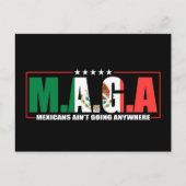 Mexikaner gehen nirgends hin postkarte (Vorderseite)