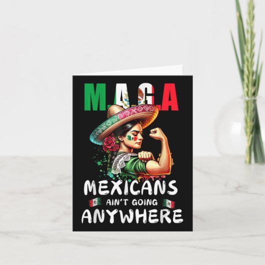 Mexikaner gehen überall hin karte (Vorderseite)