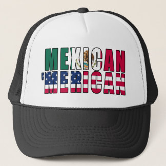Mexikaner 'Merican Flaggen - Mexiko-Amerikaner Truckerkappe
