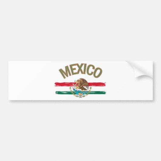Mexikaner-Mexiko-Flagge Autoaufkleber (Vorne)