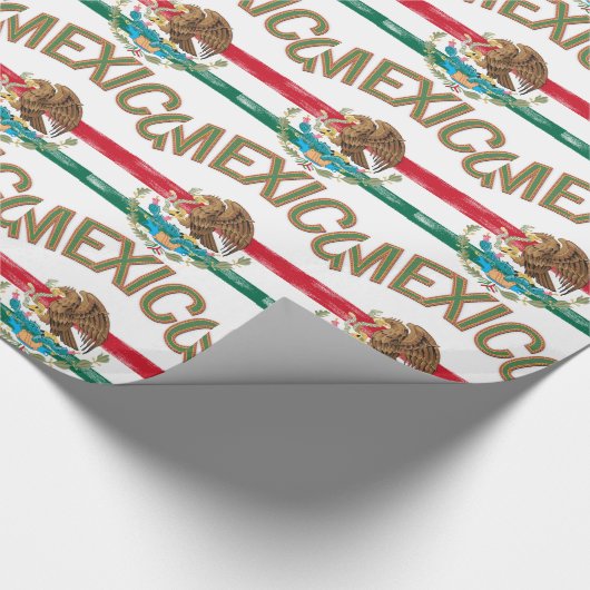 Mexikaner-Mexiko-Flagge Geschenkpapier (Ecke)