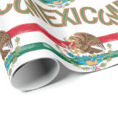 Mexikaner-Mexiko-Flagge Geschenkpapier (Rolleneckpunkt)