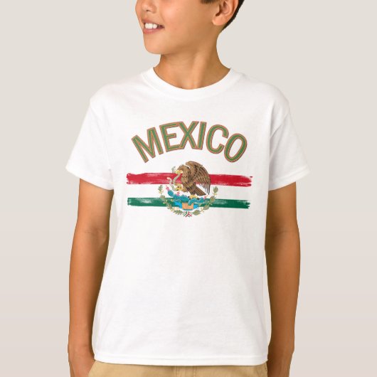 Mexikaner-Mexiko-Flagge T-Shirt (Vorderseite)