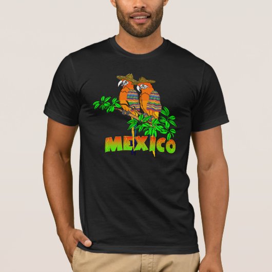 Mexikaner plappert T - Shirt nach (Vorderseite)