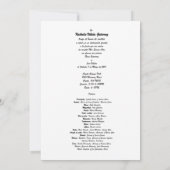 Mexikaner Quinceanera Einladung - Burgunder (Rückseite)