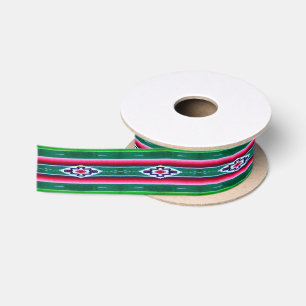 Mexikaner Sarape Muster Satinband