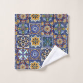 Mexikaner-Talavera-Fliesen Badhandtuch Set (Waschlappen)