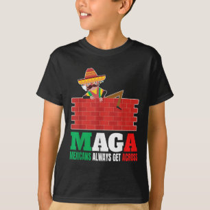 Mexikaner überqueren immer feinsinnige Männer Mexi T-Shirt