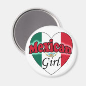 Mexikanerin Magnet (Vorderseite/Rückseite)