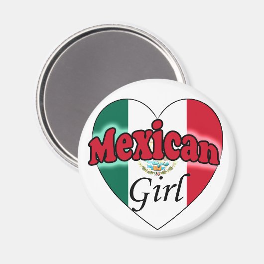 Mexikanerin Magnet (Vorderseite/Rückseite)