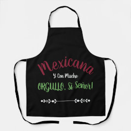 Mexikanerin Mit Stolz Sí Señor Schürze