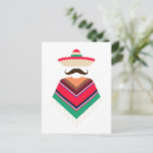 Mexikanerin Postkarte (Stehend Vorderseite)