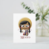 Mexikanerin Postkarte (Stehend Vorderseite)