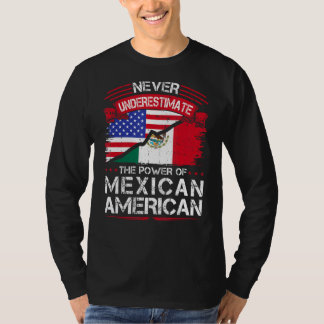 Mexikanisch-Amerikanische Roots-Mexiko-Flagge T-Shirt