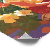 mexikanisch-amerikanischer Garten Bliss Print Poster (Ecke)