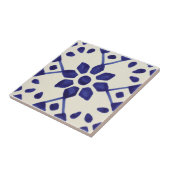 mexikanisch blaue und weiße handlackierte Fliesen (Seite)