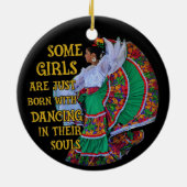 Mexikanisch einige Mädchen sind einfach Geboren mi Keramik Ornament (Hinten)